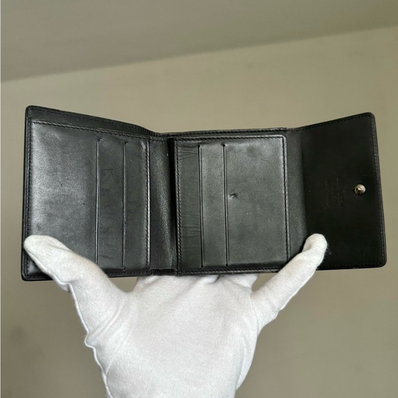 Louis Vuitton Matte Dark Gray Monogram Compact Wallet - Picture 5 of 15